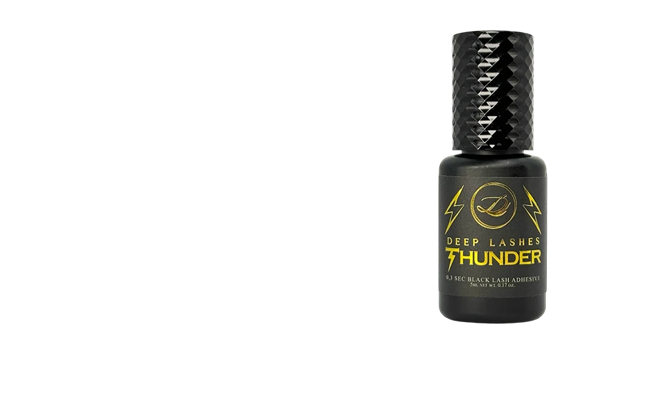 Deep Lashes THUNDER 0,3s černé lepidlo na prodlužování řas