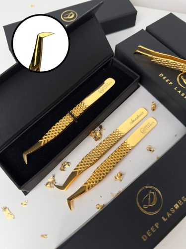 ANASTASIA 24K GOLD - volume szempillacsipesz fiber tip