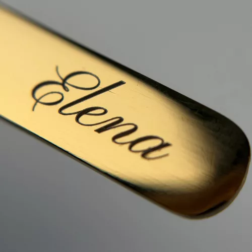 ELENA 24K GOLD - egyenes izoláló szempillacsipesz