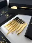 MILA 24K GOLD - hajlított izoláló szempillacsipesz
