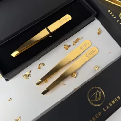 Szemöldökcsipesz 24K GOLD - Ferde végű