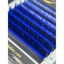   7 soros – MIX • Sötétkék • 0.07 (6-12 mm) – Színes Műszempilla