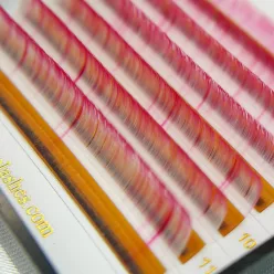   7 soros – MIX • Unikornis Pink • 0.07 (6-12 mm) – Színes Műszempilla