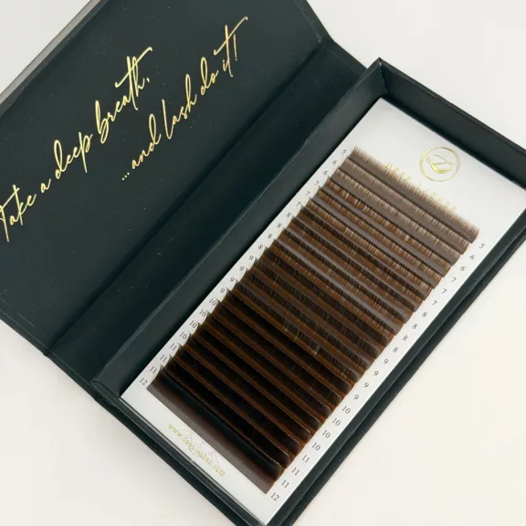 22 soros – MIX • Brownie • 0.07 – Barna Műszempilla