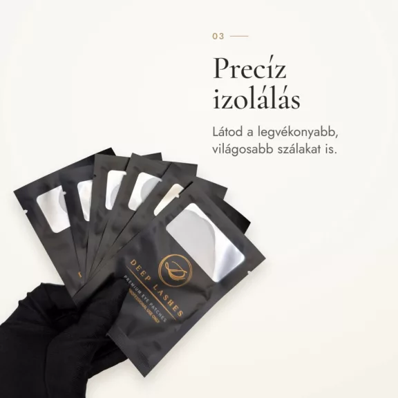 Deep Lashes - Hidrogéles szemalátét 10 pár (fehér)