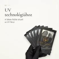 Deep Lashes - Biogéles UV szemalátét 10 pár (fekete)