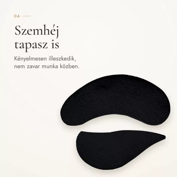 Deep Lashes - Biogéles UV szemalátét 10 pár (fekete)
