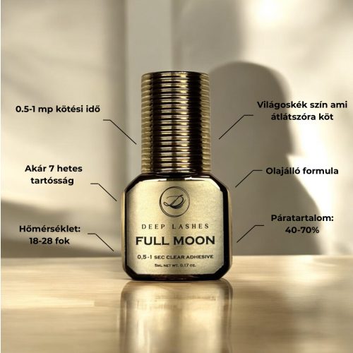 Deep Lashes FULL MOON 0,5-1s átlátszó műszempilla ragasztó