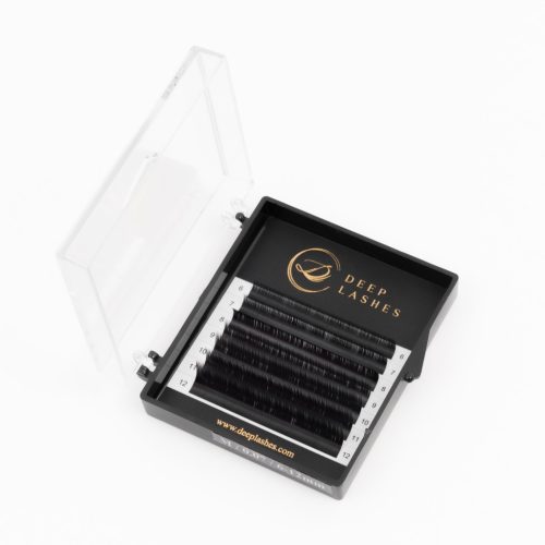 Deep Lashes 7 soros – MIX • M ív • 0.07 (6-12 mm) – Műszempilla – Premium Black Collection PROMOTION