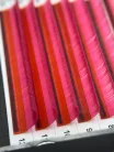 7 soros – MIX • Rózsaszín • 0.07 (6-12 mm) – Színes Műszempilla