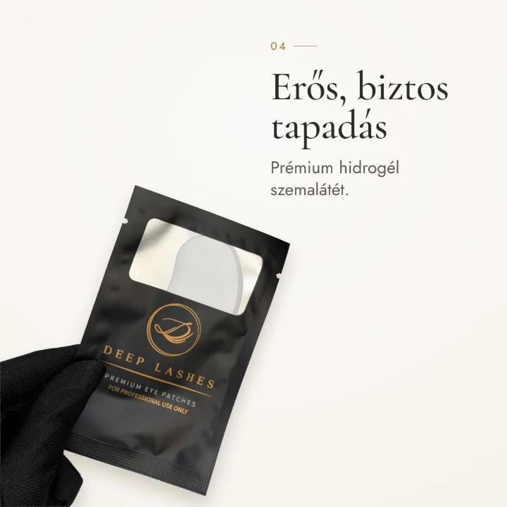 Erős, biztos tapadás – prémium hidrogél szemalátét