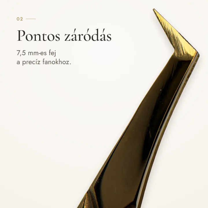 Pontos záródás – 7,5 mm-es fej a precíz fanokhoz