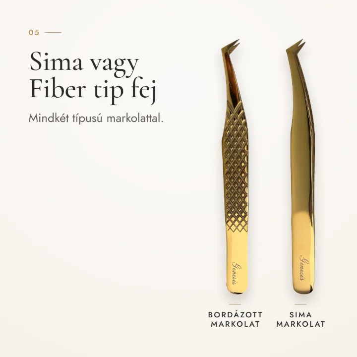 Sima vagy Fiber tip fej – mindkét típusú markolattal
