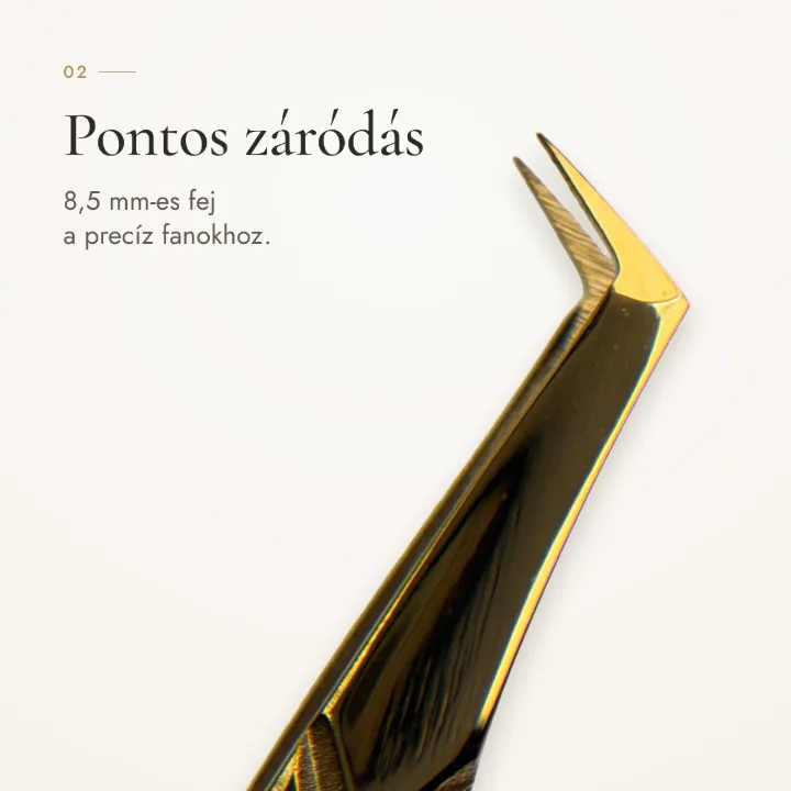 Pontos záródás – 8,5 mm-es fej a precíz fanokhoz