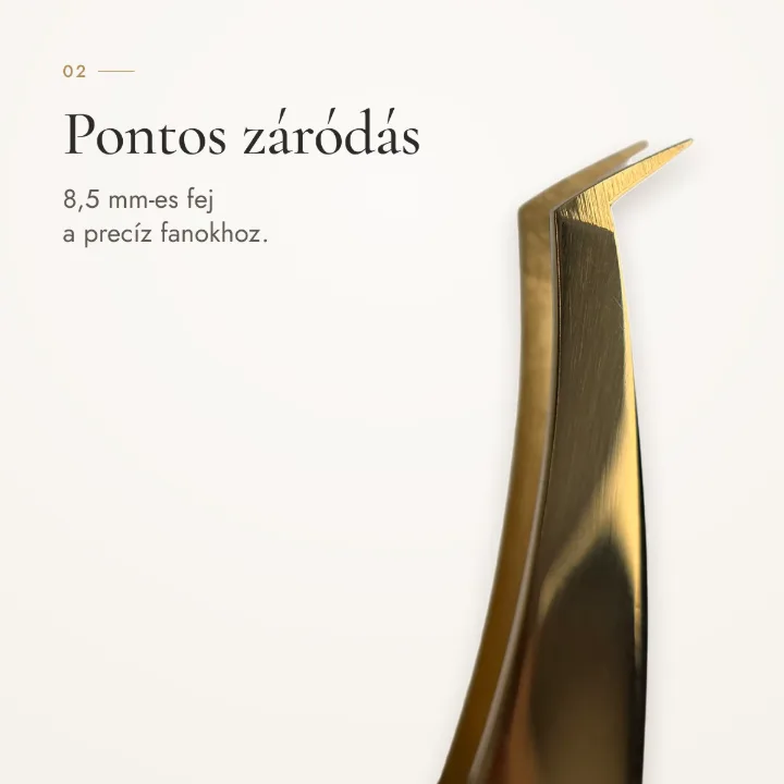 Pontos záródás – 8,5 mm-es fej a precíz fanokhoz