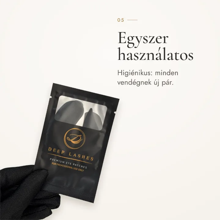 Egyszer használatos – higiénikus: minden vendégnek új pár