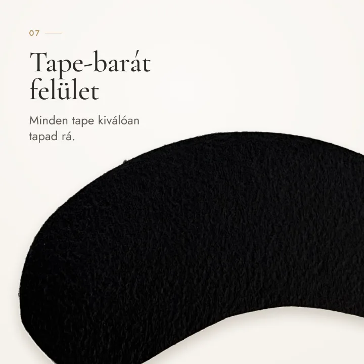 Tape-barát felület – minden tape kiválóan tapad rá